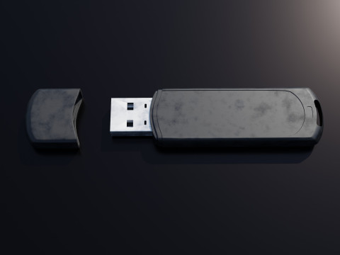 USB Flash Drive High Quality 3D Model