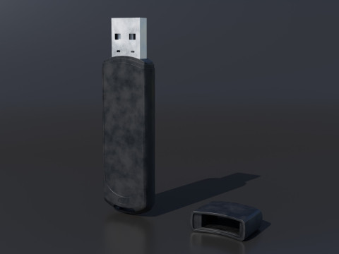 USB Flash Drive High Quality 3D Model