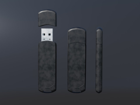 USB Flash Drive High Quality 3D Model