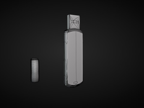 USB Flash Drive High Quality 3D Model