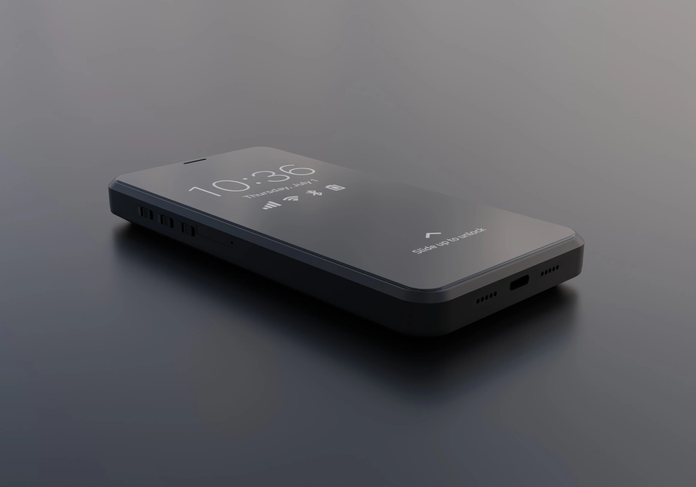 Purism Librem 5 Smartphone 3D Model .c4d .max .obj .3ds .fbx .stl .blend 