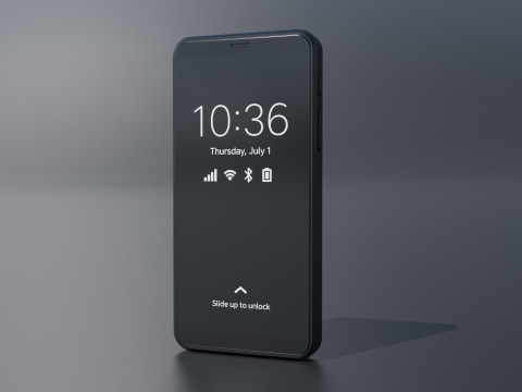 Purism Librem 5 Smartphone Modello 3D