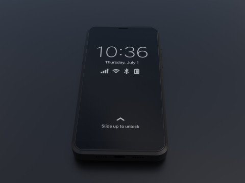 Purism Librem 5 Smartphone Modello 3D