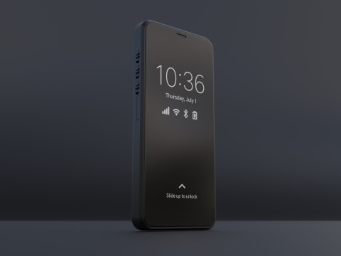Purism Librem 5 Smartphone Modello 3D