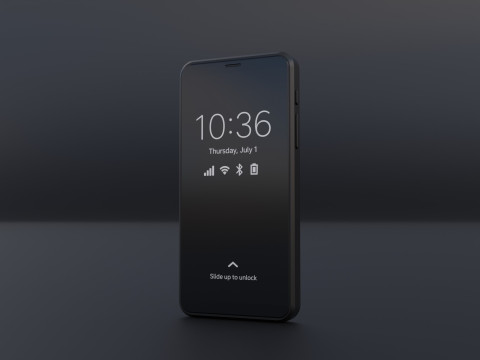 Purism Librem 5 Smartphone Modello 3D