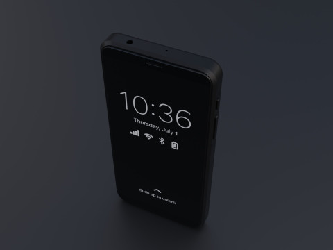 Purism Librem 5 Smartphone Modello 3D