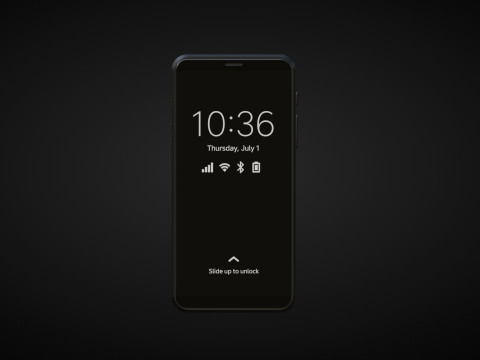 Purism Librem 5 Smartphone Modello 3D