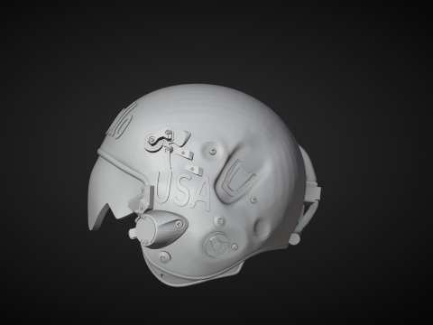 Military Helmet and Gas Mask Modelo de Impressão 3D