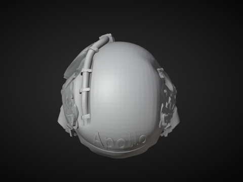 Military Helmet and Gas Mask Modelo de Impressão 3D