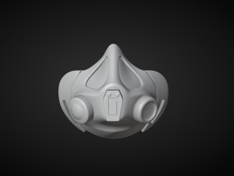 Military Helmet and Gas Mask Modelo de Impressão 3D