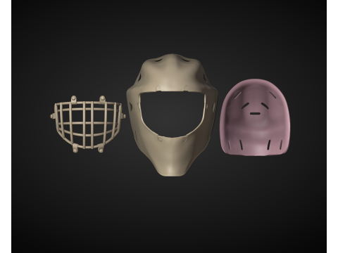 John Vanbiesbrouck Armadilla Goalie Mask Hockey Modello di stampa 3D