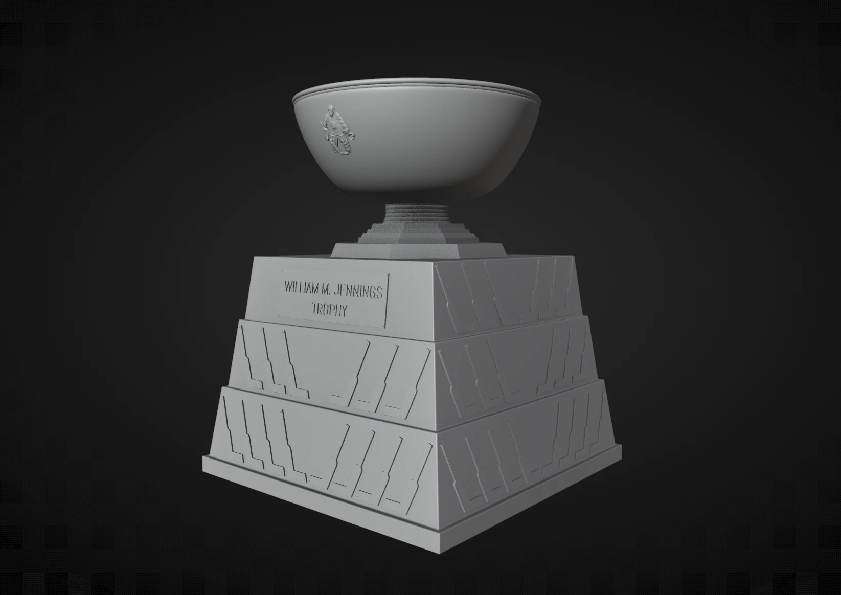 William M Jennings Trophy 3D Print Model .c4d .max .obj .3ds .fbx .stl .blend 