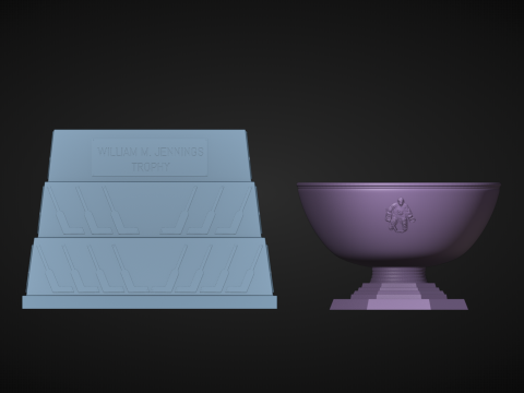 William M Jennings Trophy 3D Принт Модель