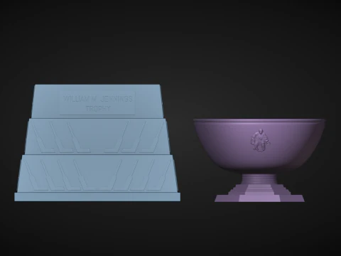 William M Jennings Trophy 3D Print Model