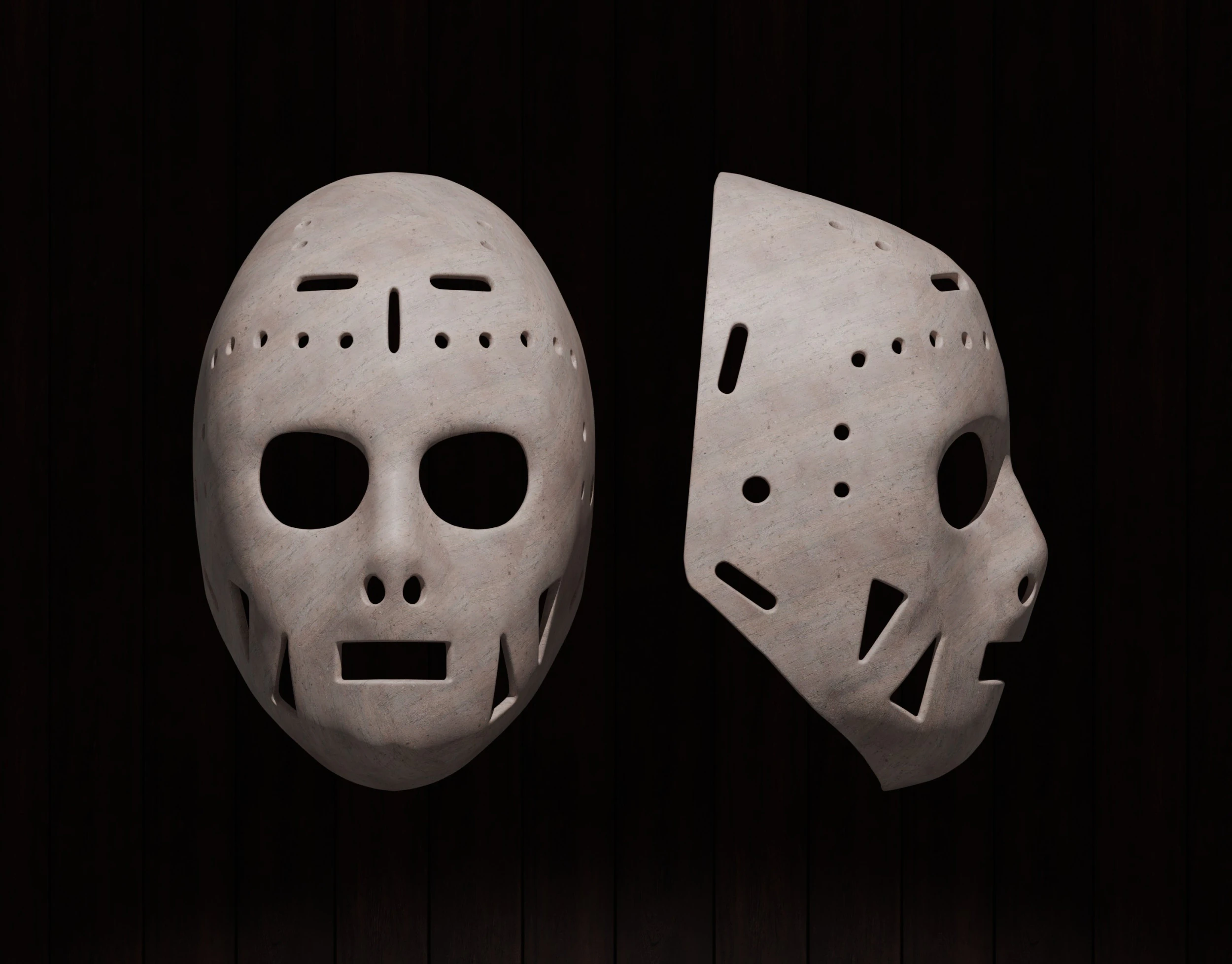 Warren Skorodenski Hockey Mask 3D Print Model .c4d .max .obj .3ds .fbx .stl .blend 