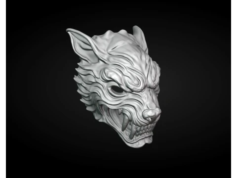 Wolf Mask 3D Print Model