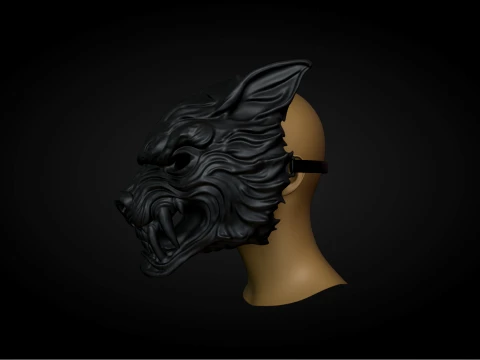Wolf Mask 3D Print Model