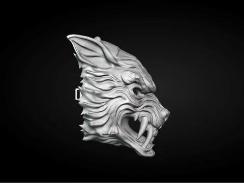 Wolf Mask 3D Print Model