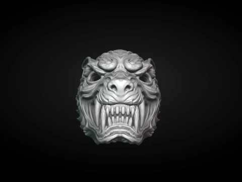 Wolf Mask 3D Print Model