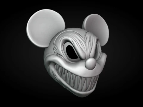 Evil Mickey Mouse Helmet 3D Print Model