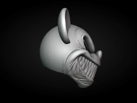 Evil Mickey Mouse Helmet 3D Print Model