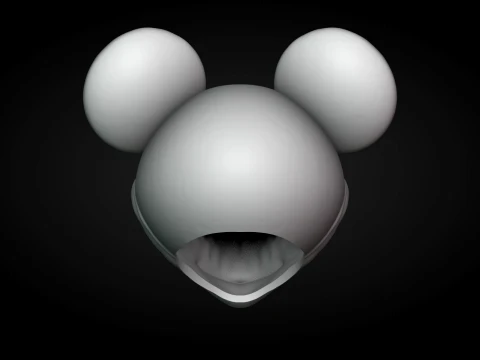 Evil Mickey Mouse Helmet 3D Print Model
