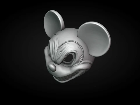 Evil Mickey Mouse Helmet 3D Print Model