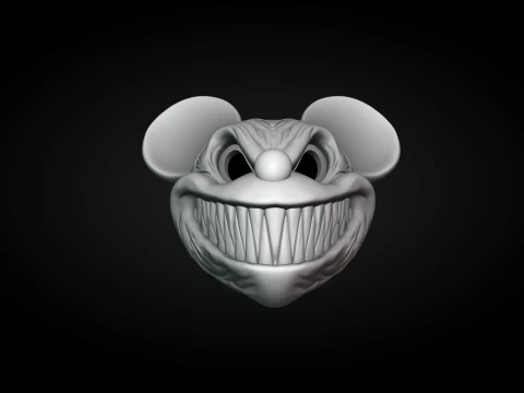 Evil Mickey Mouse Helmet 3D Print Model