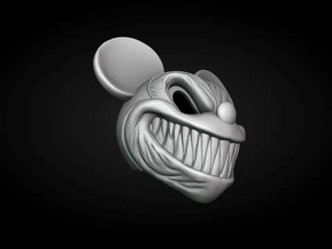 Evil Mickey Mouse Helmet 3D Print Model