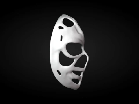 Ken Dryden Pretzel Hockey Goalie Mask 3D Print Model