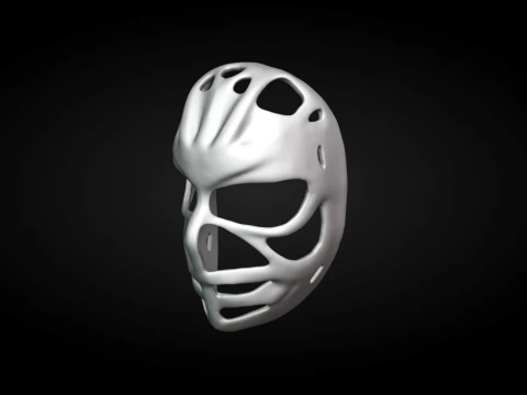 Ken Dryden Pretzel Hockey Goalie Mask 3D Print Model