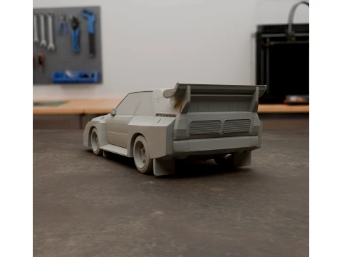 S1 Rally Audi Quattro Style 3D Print Model