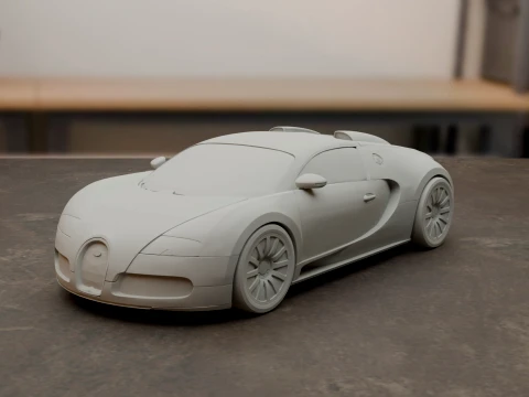 Bugatti Veyron Supercar 3D Принт Модель