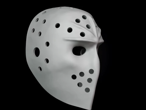 Vintage Pelle Lindbergh Goalie Hockey Mask 3D 打印模型