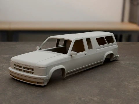 Dakota Camper Truck Shell 3D Baskı Modeli