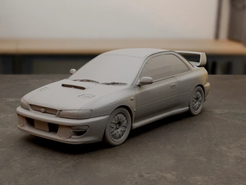 Subaru Impreza 22B STI 3D Print Model