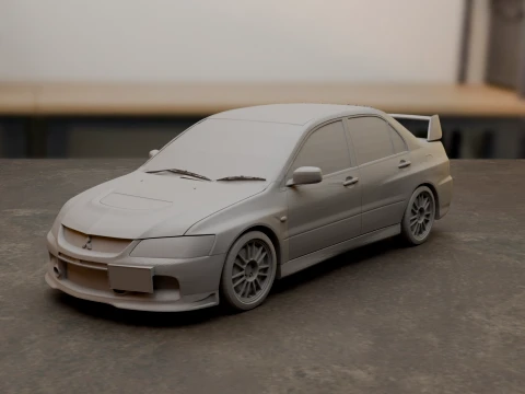 Mitsubishi Lancer Evolution IX 3D Print Model