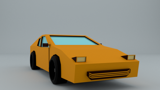 low-poly car prototype lamborgini game ready low-poly 3D 모델 .c4d .max .obj .3ds .fbx .stl .blend 