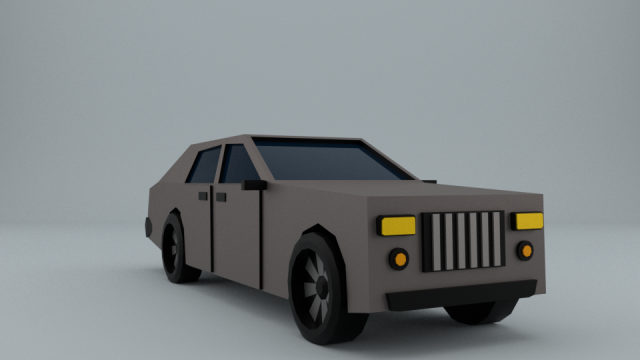 Low-poly car game ready low-poly 3D Model .c4d .max .obj .3ds .fbx .stl .blend 