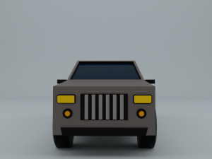 Low-poly car game ready low-poly 3D Model