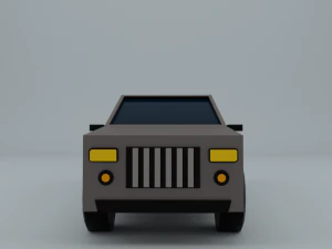 Low-poly car game ready low-poly 3D Model