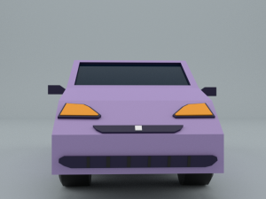 low-poly car prototype honda game ready low-poly 3D 模型