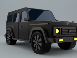 Jogo de prot&oacute;tipo de carro low-poly classe G pronto Modelo 3D