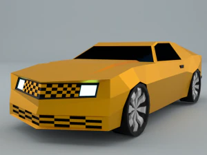 protótipo de carro low-poly chevrolet camaro jogo pronto low-poly Modelo 3D