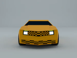low-poly car prototype chevrolet camaro game ready low-poly 3D Model