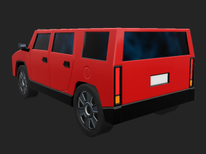 Low-poly car prototype Hummer Modelo 3D