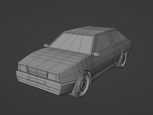 VAZ-2108 Low poly car Modèle 3D