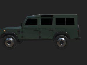 Land rover low poly car 3D 모델