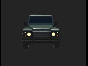 Land rover low poly car 3D 모델