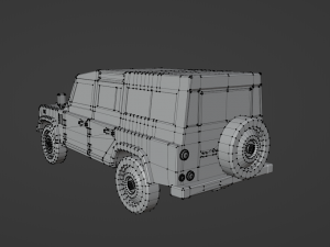 Land rover low poly car 3D 모델
